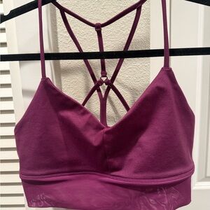 ALO Women's Strappy Purple Bralette M